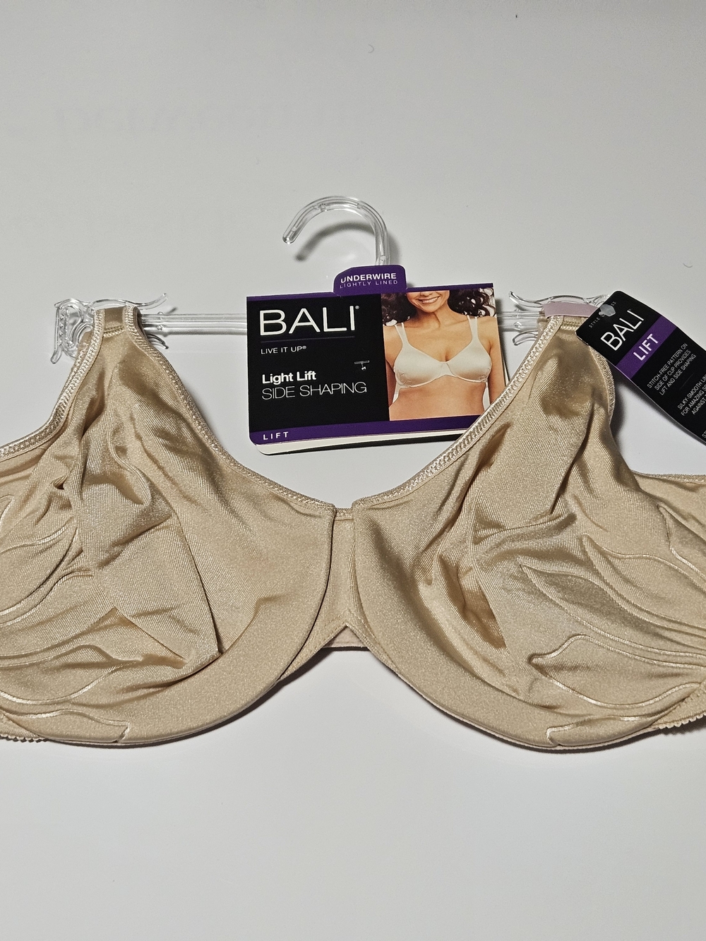 Bali Nude Light Lift Side Shaping Underwire Lightly Lined T-Shirt Bra - 38D NWT